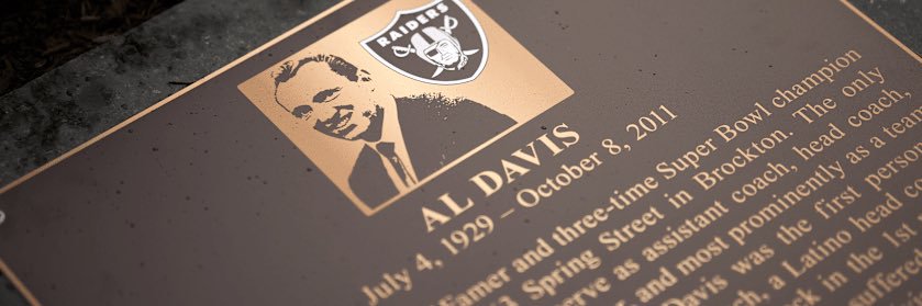 The Al Davis Memorial banner
