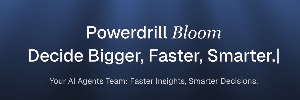 Powerdrill Bloom banner