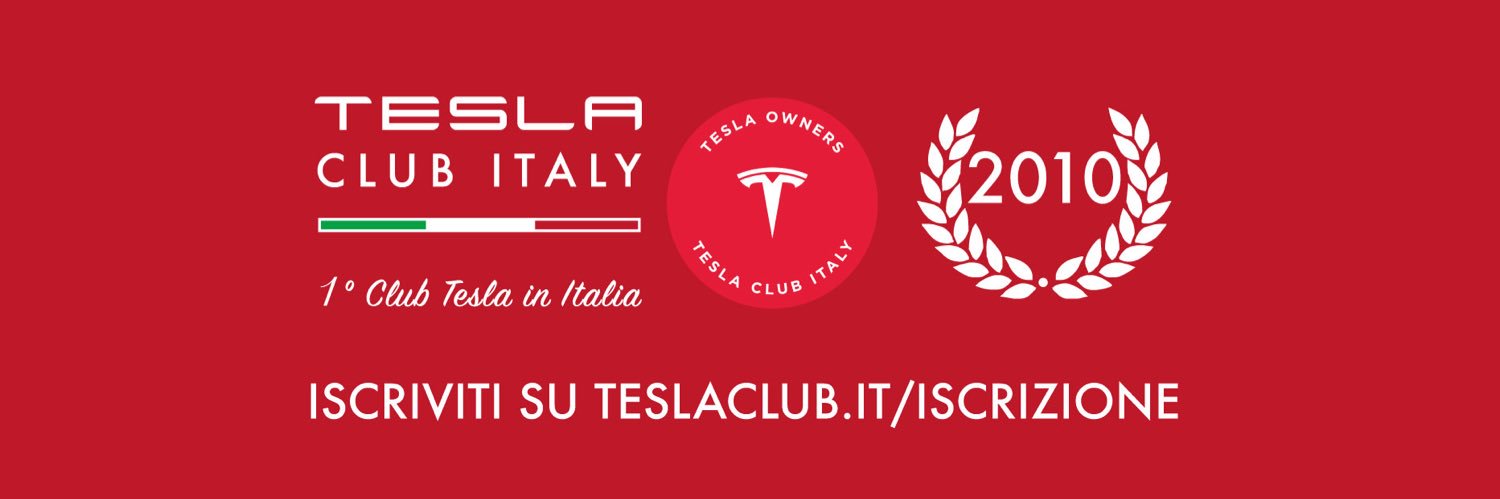 Tesla Club Italy banner