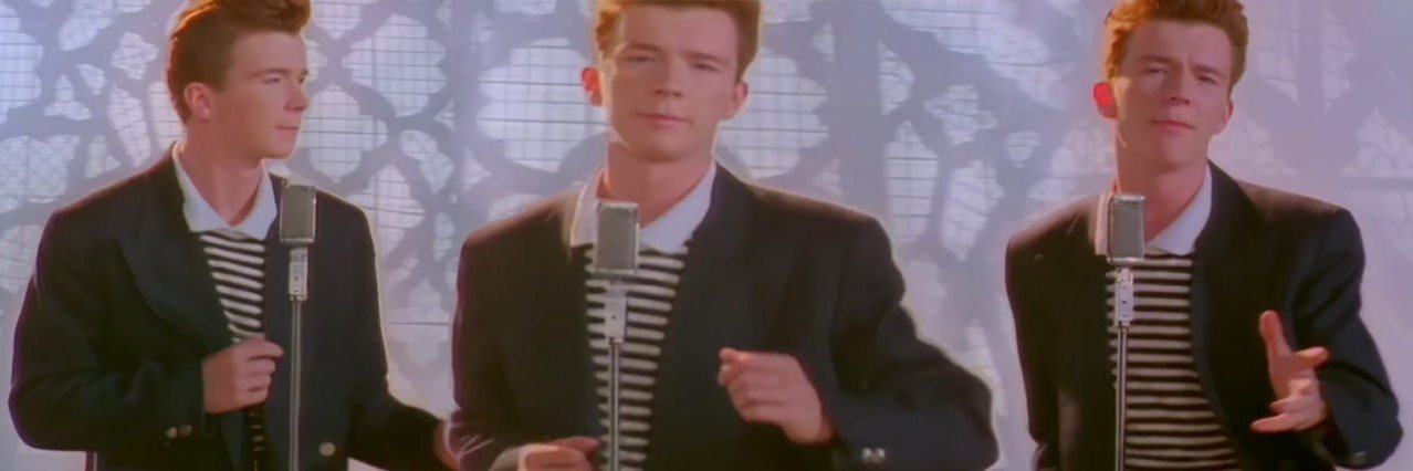 RickRoll banner