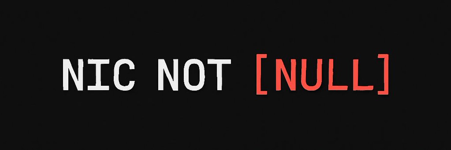 Nic Not Null banner