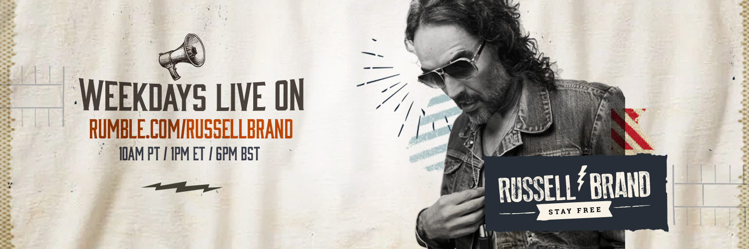 Russell Brand's banner