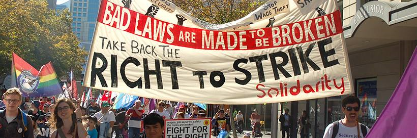 Solidarity's banner