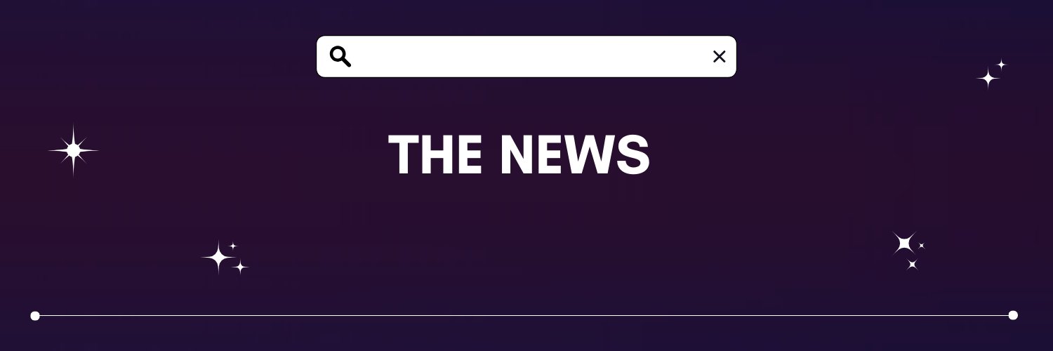 The news banner