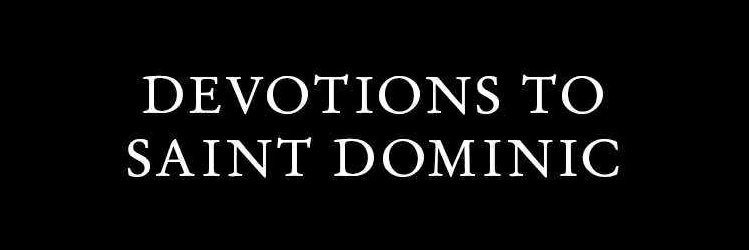 Devotions to Saint Dominic (O.P Prayer) banner