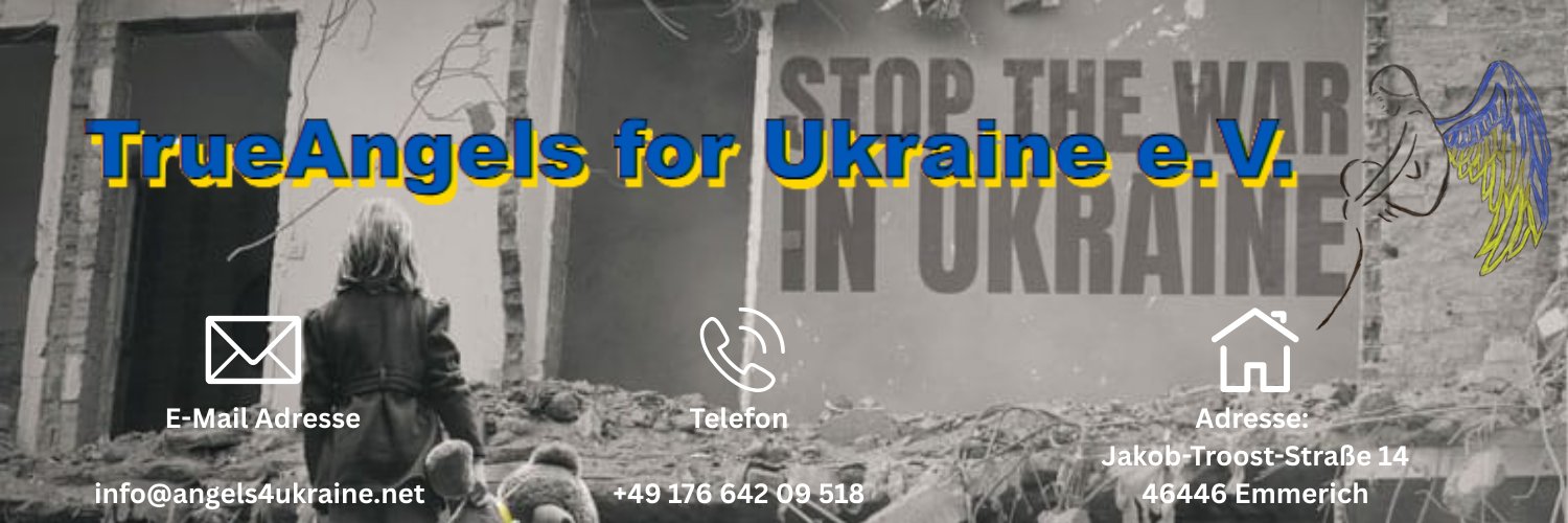 TrueAngels for Ukraine e.V. banner