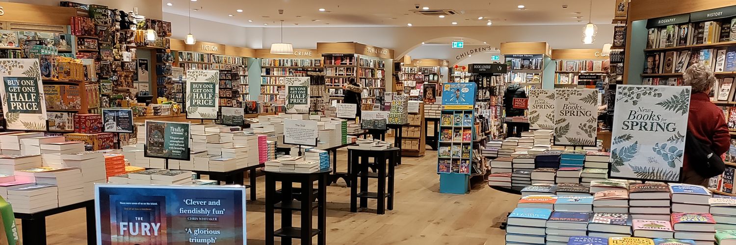 Waterstones Trafford Centre banner