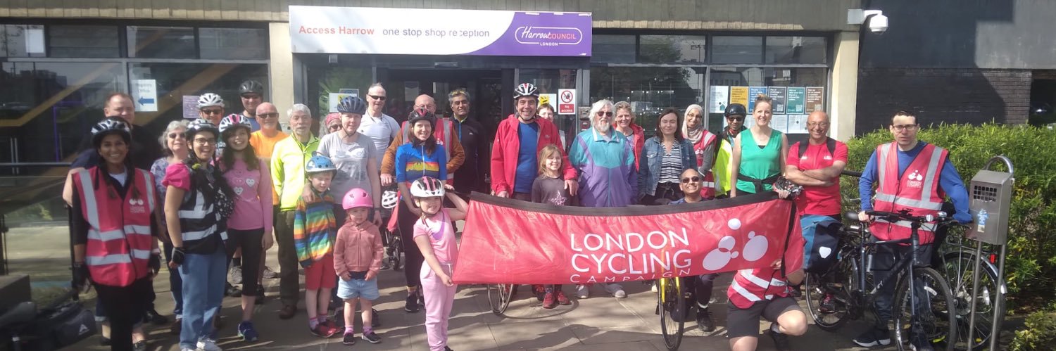 Harrow Cyclists banner