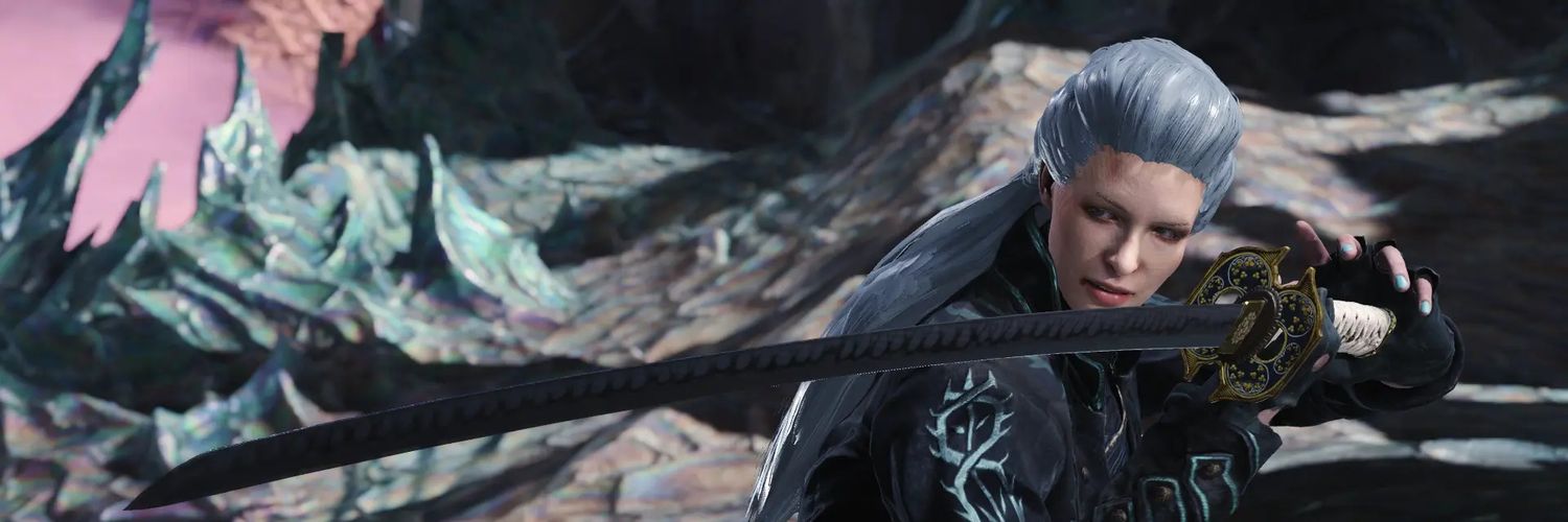 female Vergil on and off banner