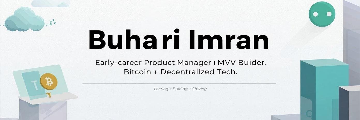 Buhari Imran| Product Management • Bitcoin 🚀 banner
