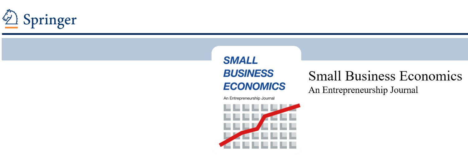 Small Business Economics banner
