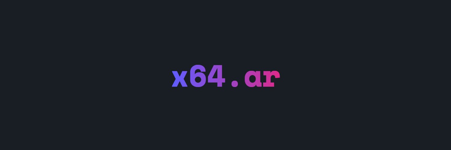 x64ar's profile banner image