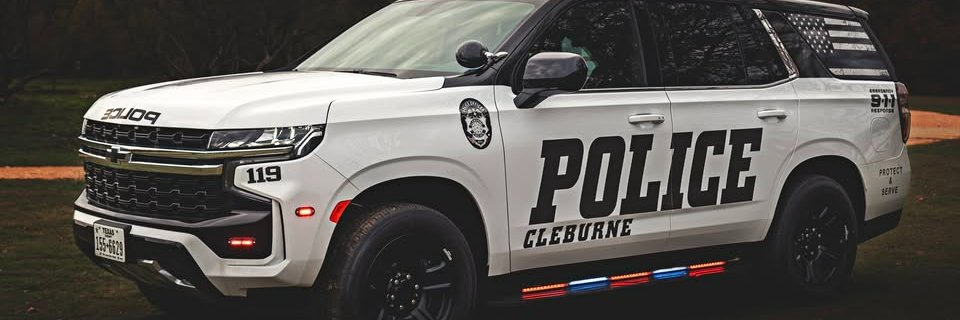 Cleburne Police banner