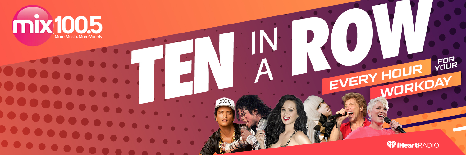 Mix 100.5 banner
