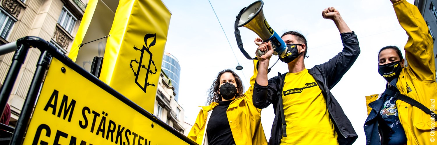 Amnesty Austria's banner