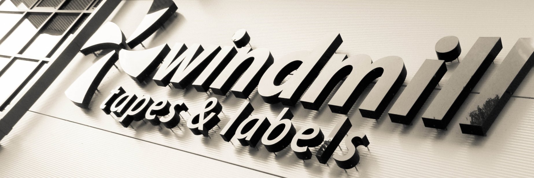 Windmill Tapes/Label banner