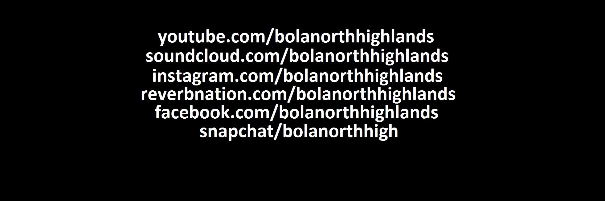Bola North Highlands banner