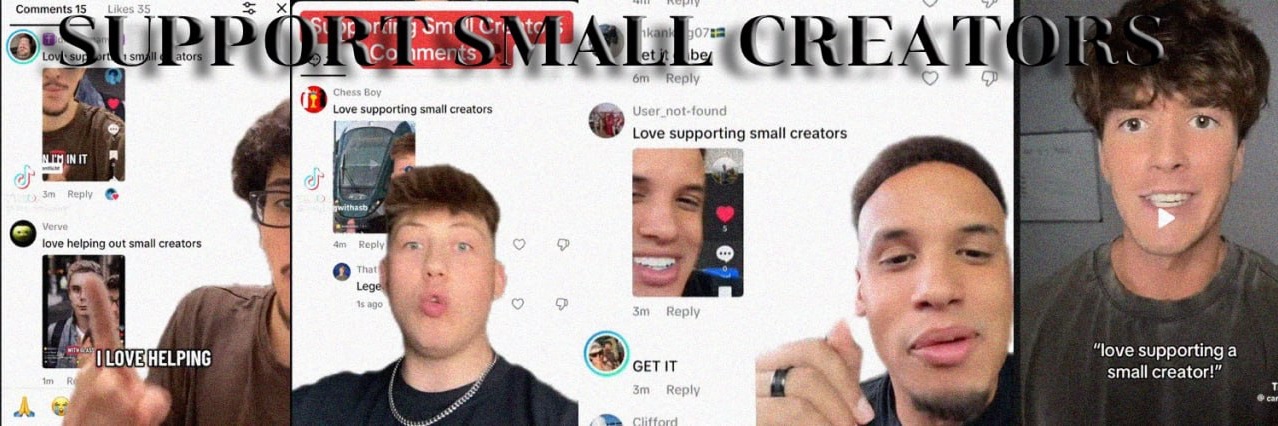 Supporting Small Creators banner