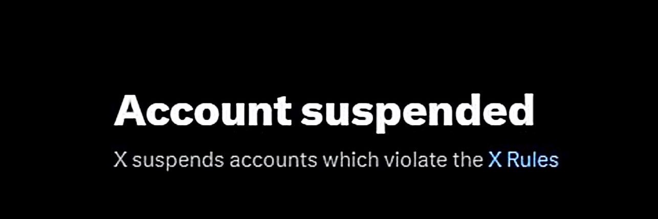 SUSPENDED banner