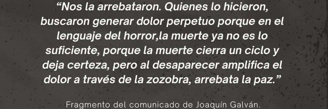Joaquín Galván's banner