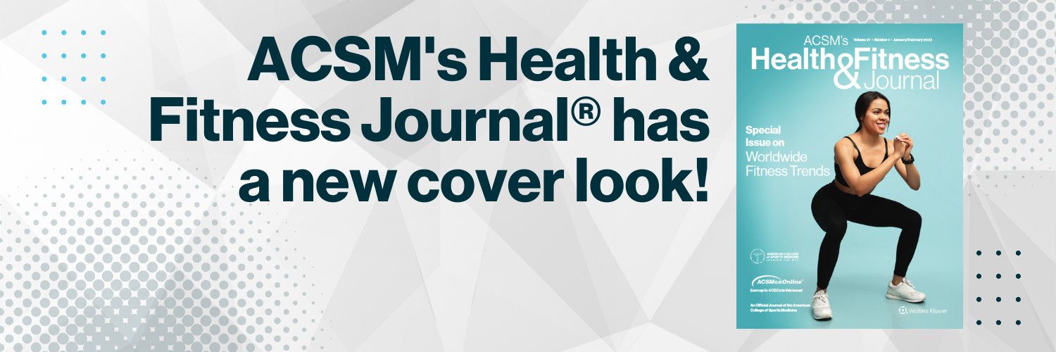 ACSM's Health & Fitness Journal banner