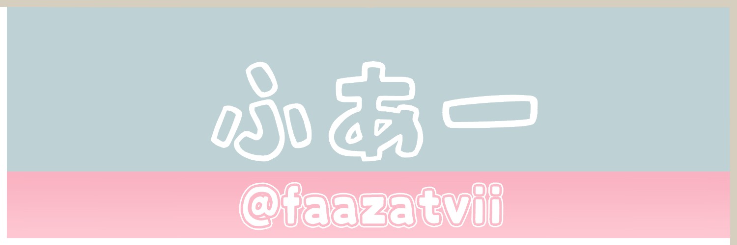 faazatvii's profile banner image