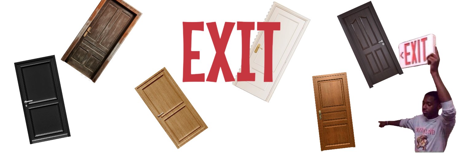 EXIT banner