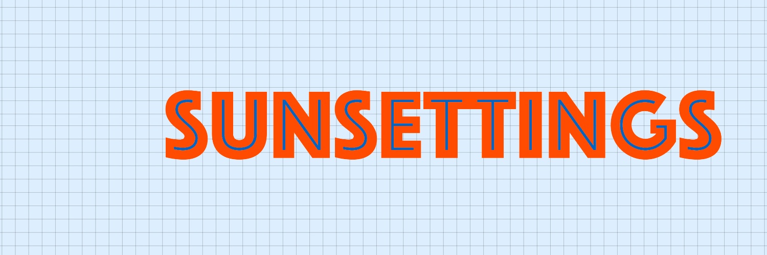 sunsettings 🌞 banner