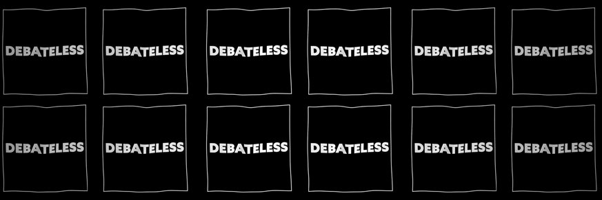 Debateless banner