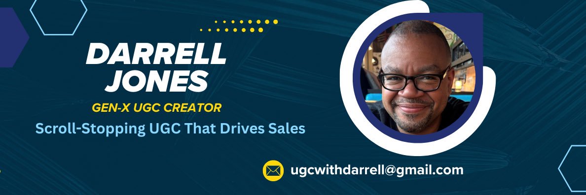 Darrell | Gen-X UGC Creator banner