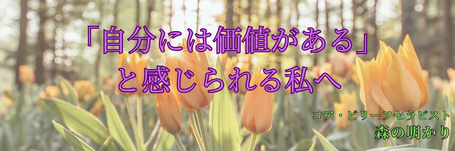 森の明かり｜自己否定を手放す心理セラピスト🌈 banner
