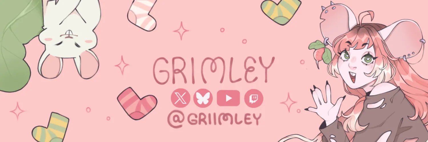 Grimley ✦ Rat VTuber banner
