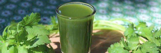 Jugo de cilantro banner