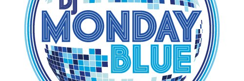 DJ Monday Blue banner