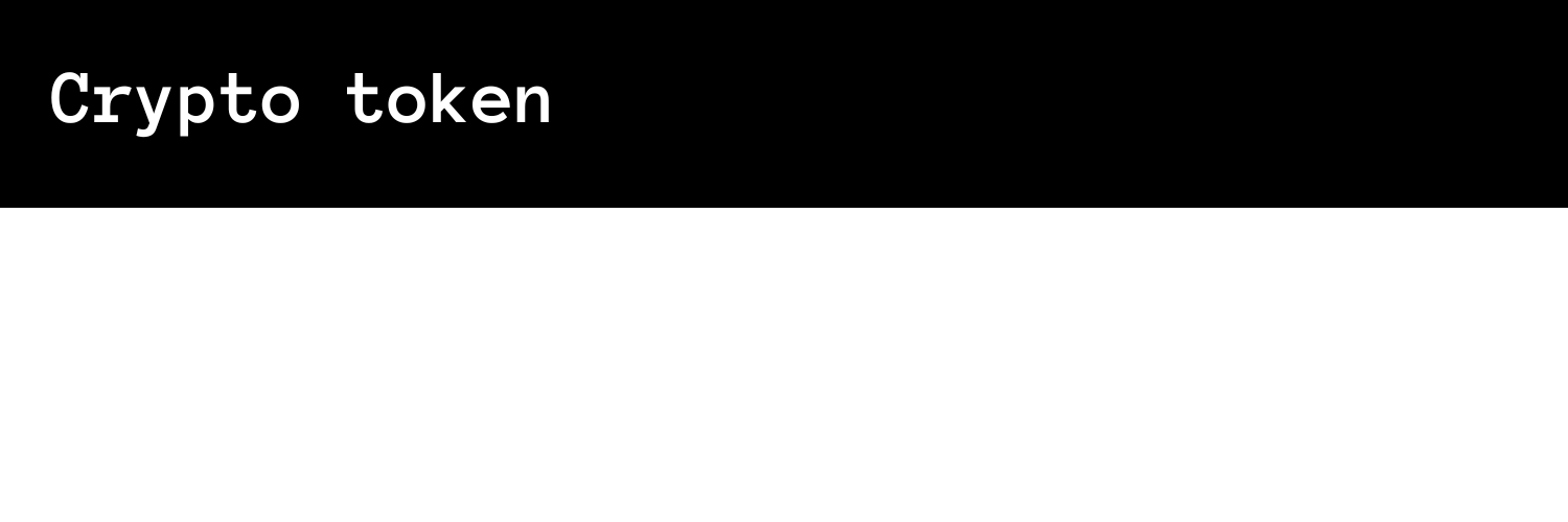 crypto token banner