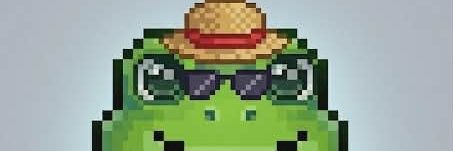 A frog rimmed banner