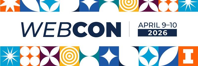 University of Illinois Web Con banner