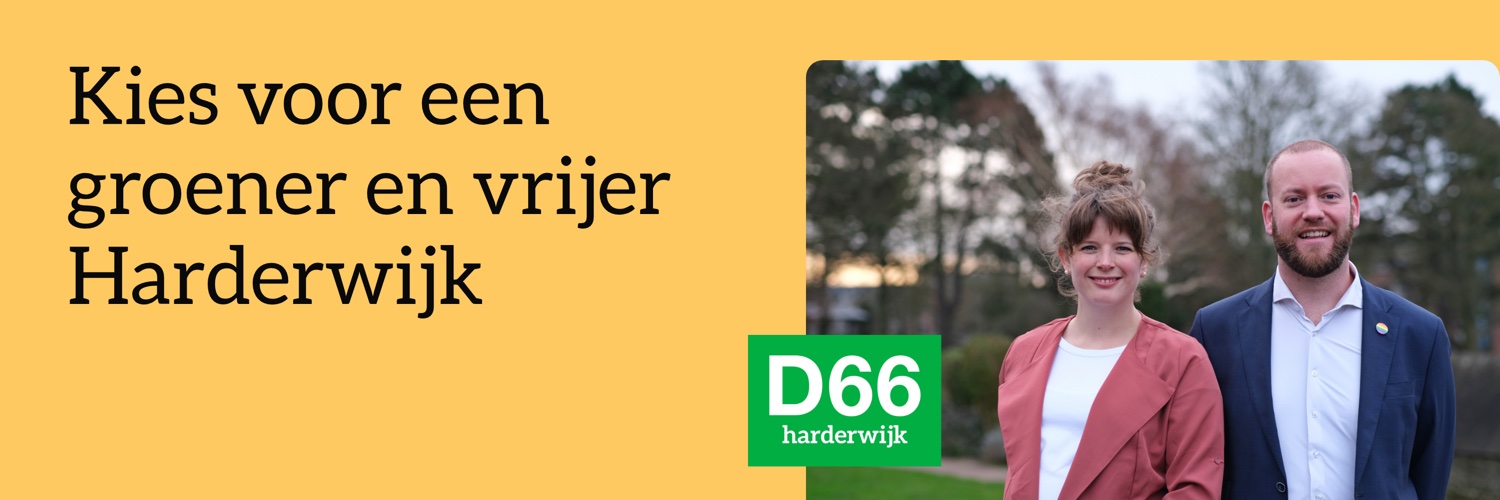 D66 Harderwijk banner