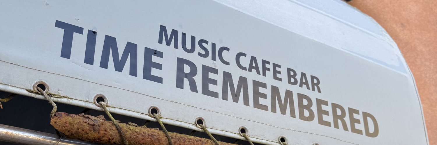 MUSIC CAFE BAR TIME REMEMBERED banner