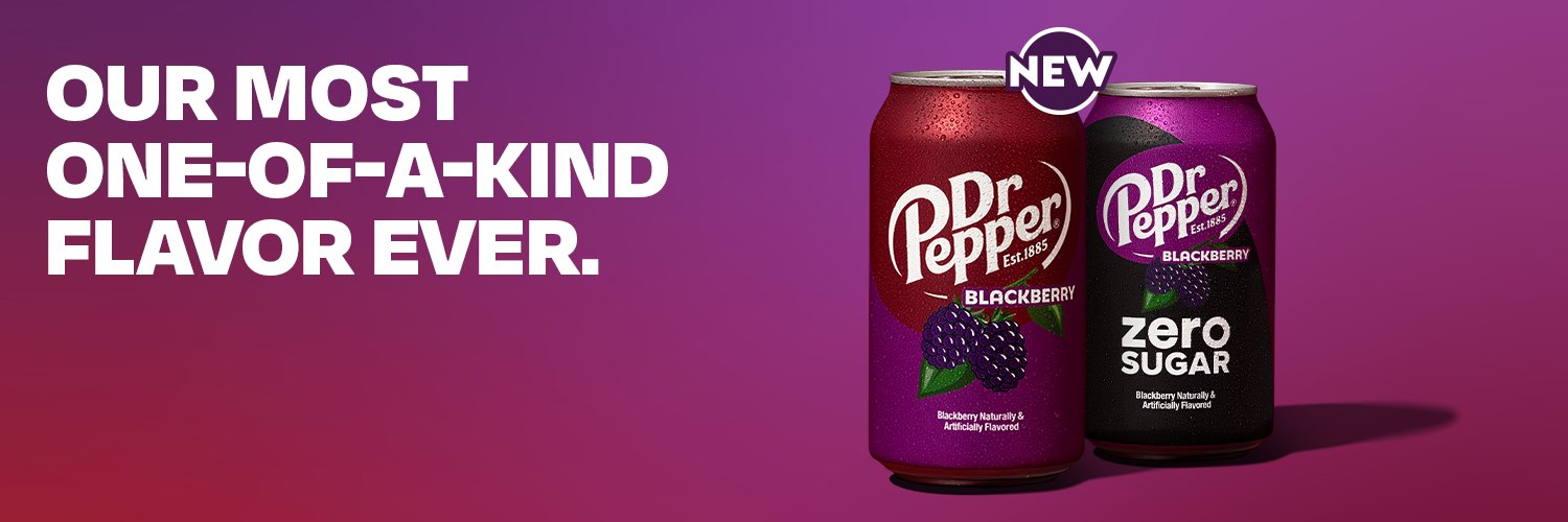 Dr Pepper's banner