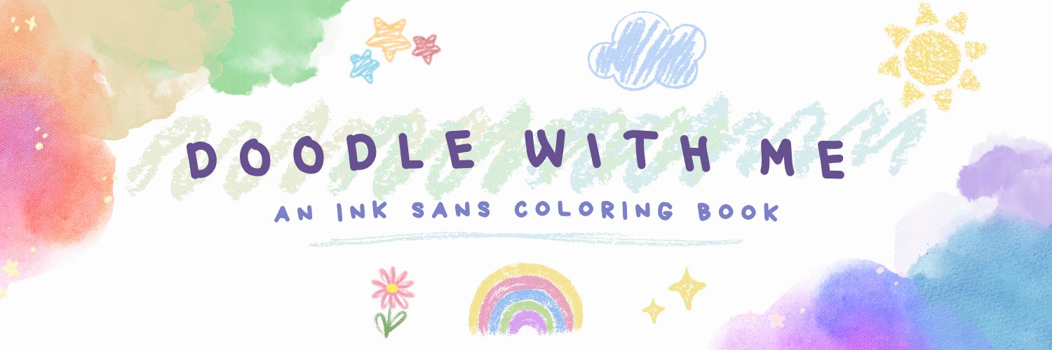 Doodle With Me! An Ink Sans Coloring Book banner