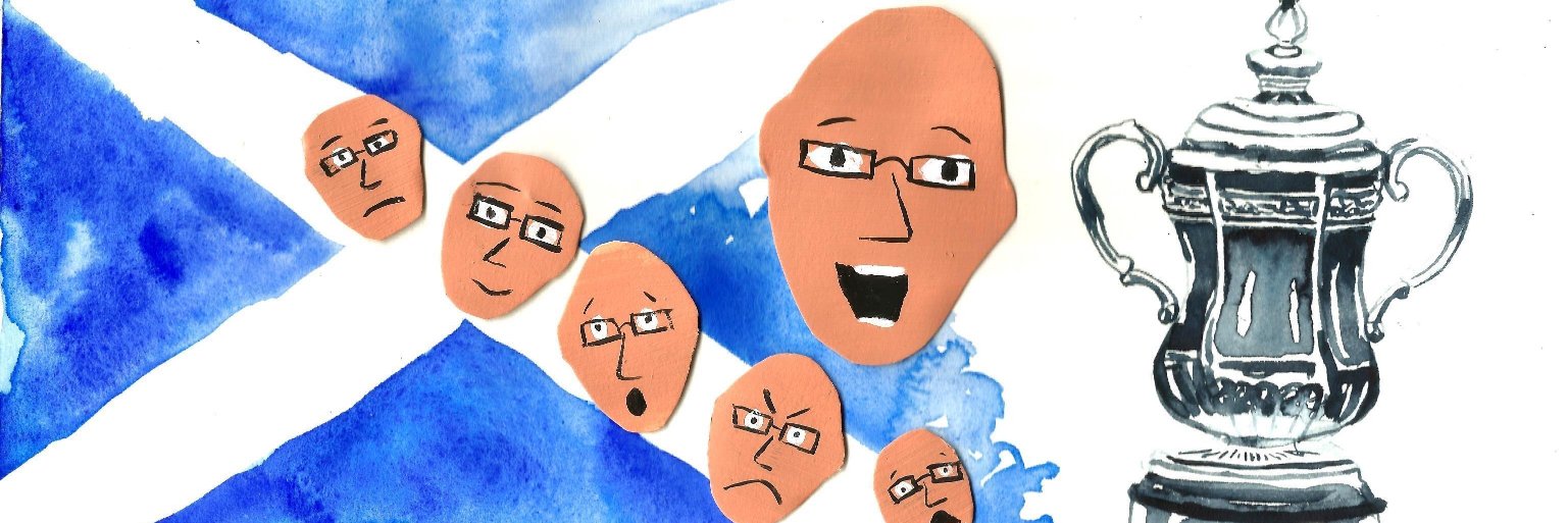 Scotland to Wembley banner