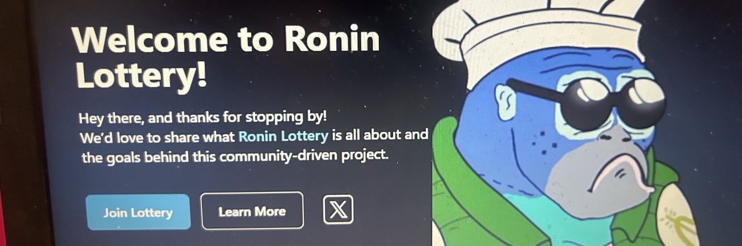 Ronin Lottery banner