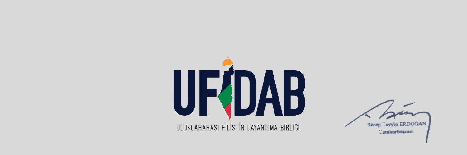 UFİDAB Uluslararası Filistin Dayanışma Birliği banner