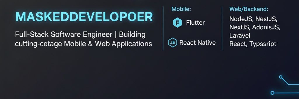 Masked Developer banner