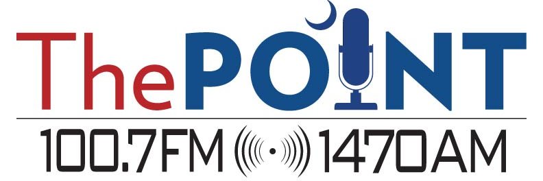 100.7 The Point banner