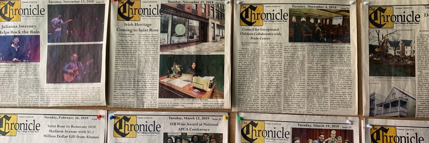 The Saint Rose Chronicle banner