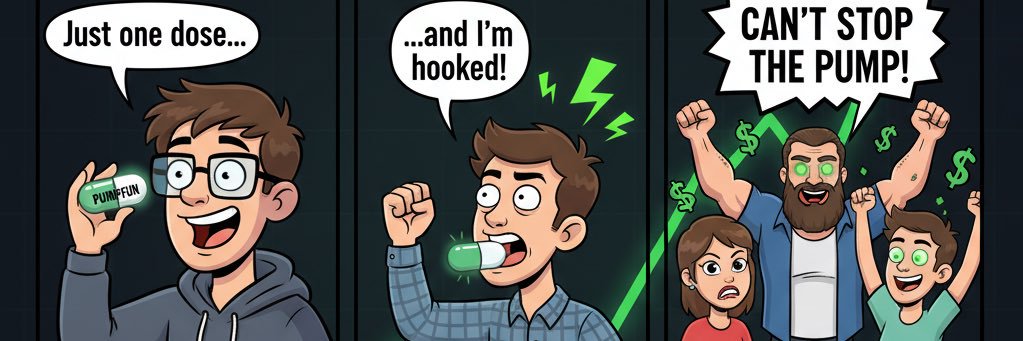 PUMPFUNADDICTED banner