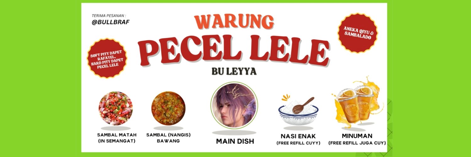 Warung Pecel Lele Bu Leyyaa - Reopening banner