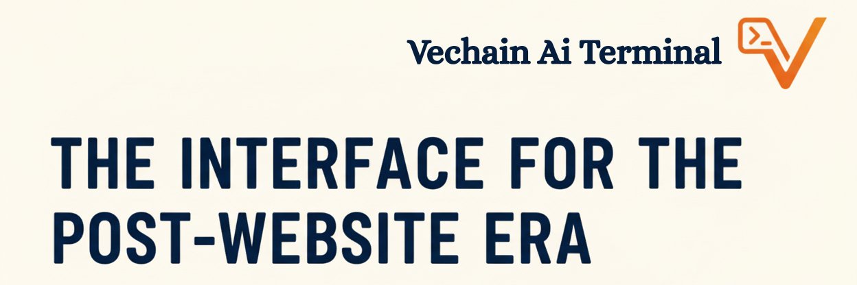 Vechain AI Terminal banner